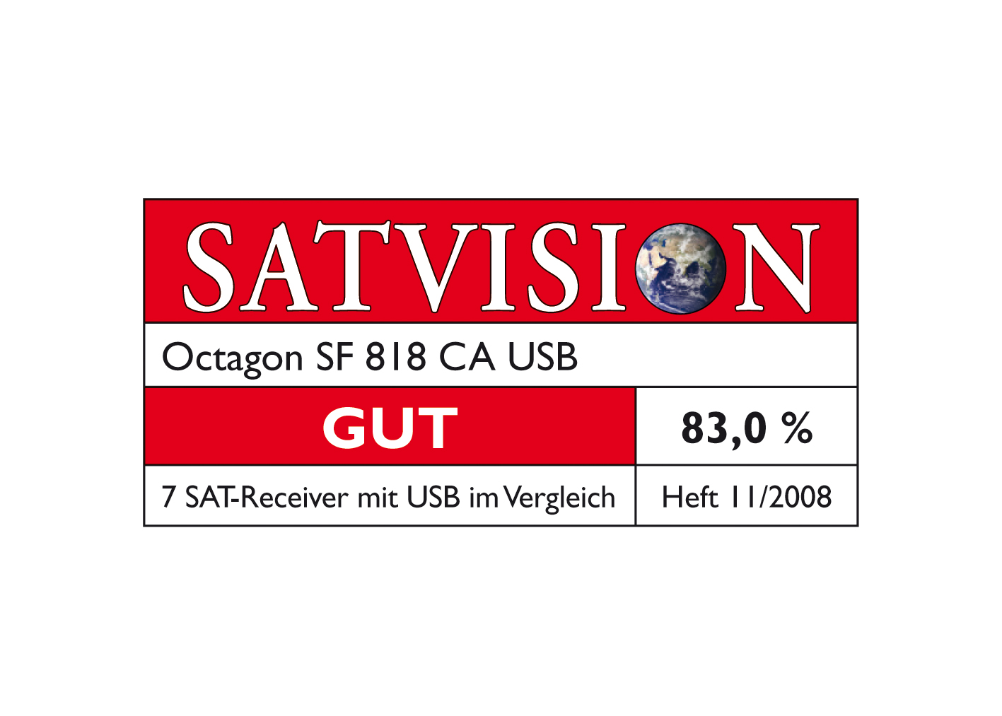 SATVISION-TEST_Logo-OCTAGON_SF-818_CA-USB-PVR
