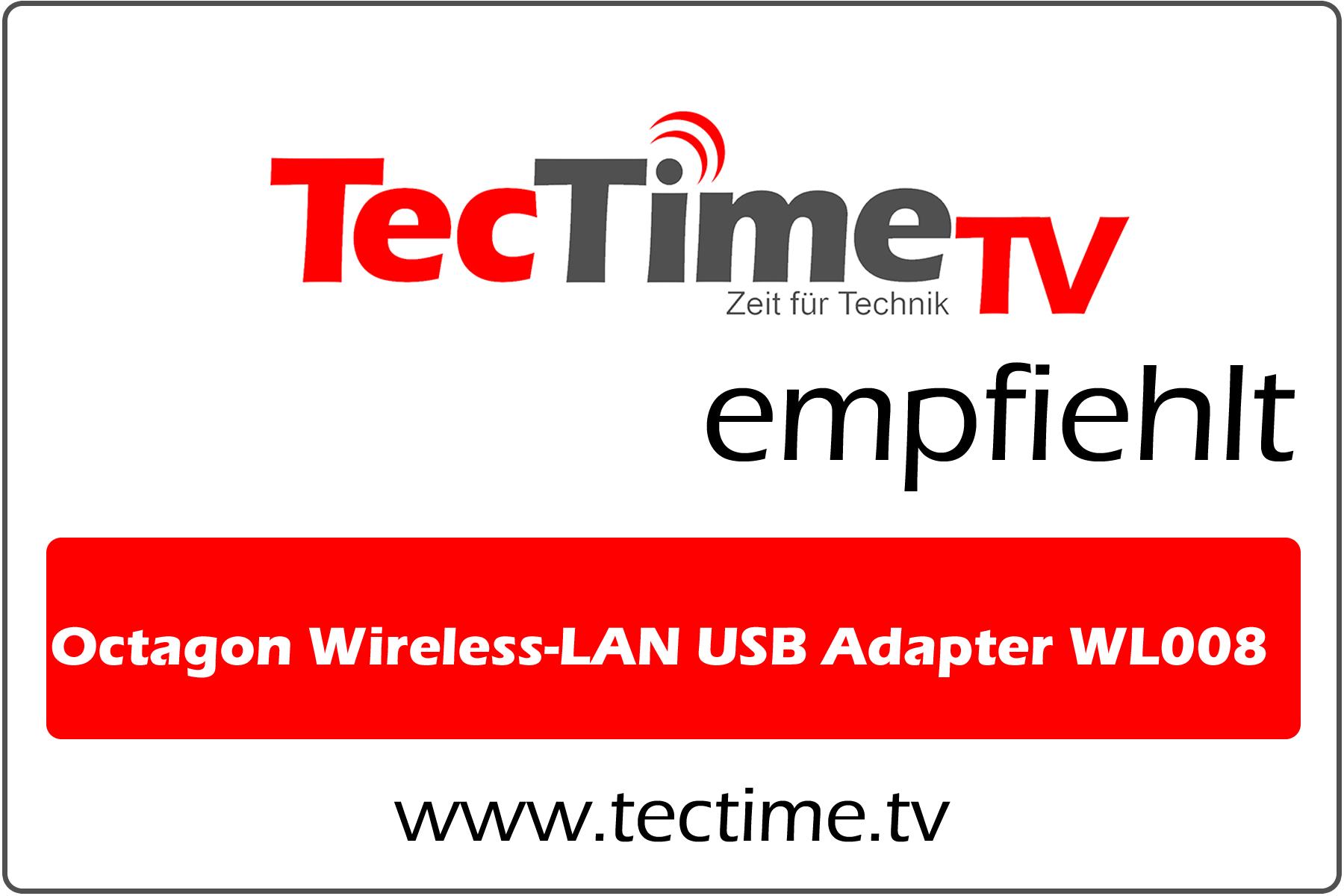 TecTime TV-Empfehlung Wireless-Lan USB Adapter WL008